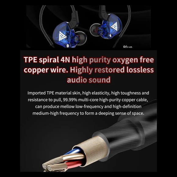 Premium Sports Headphones with Heavy Bass in-Ear Wire Control gaming headphones - Picture 6 of 16